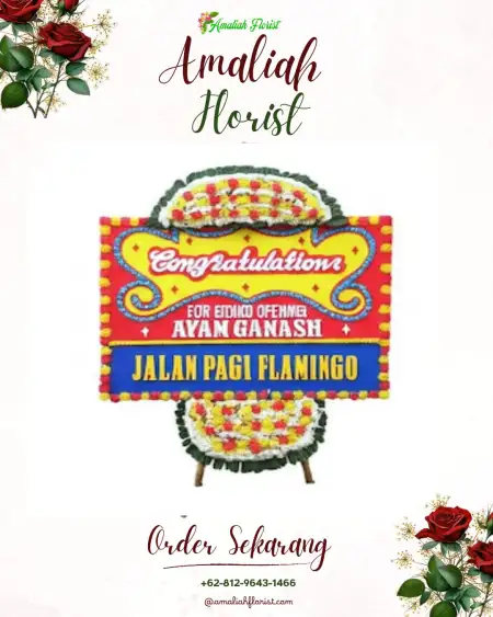 Sewa Papan Bunga Syamtalira Aron