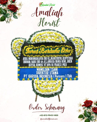 Papan Bunga Duka di Syamtalira Aron