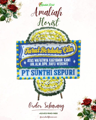 Papan Bunga Duka di Syamtalira Aron